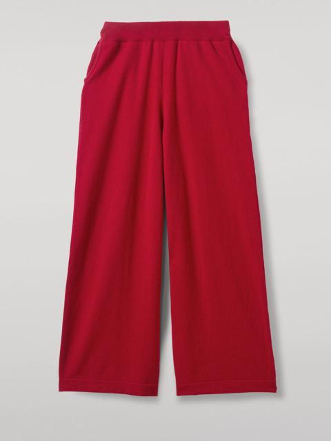Johnstons of Elgin Coll Red Cashmere Trouser