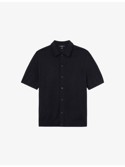 REISS Drayton Button-Down Merino-Wool Shirt