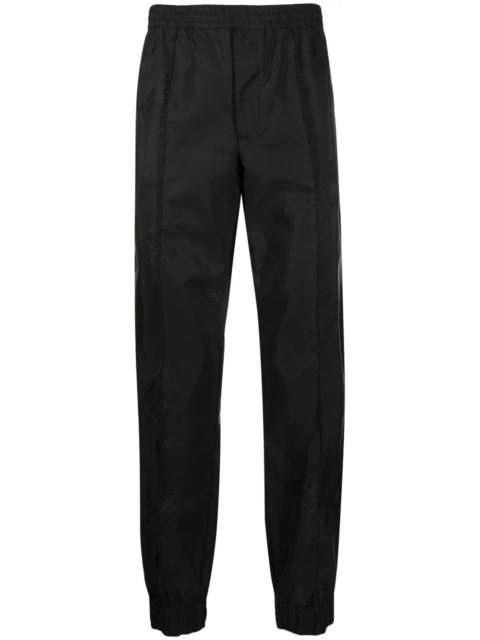 Helmut Lang logo-print tapered trousers