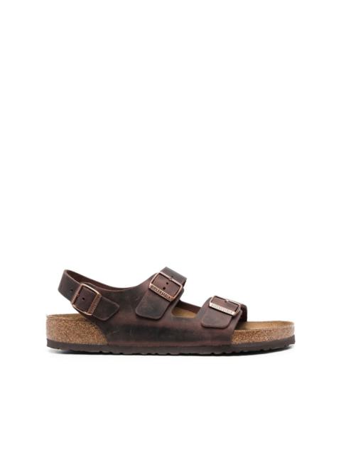 Milano double-strap slingback sandals
