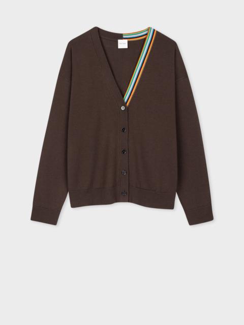 Paul Smith Merino Wool 'Signature Stripe' Cardigan