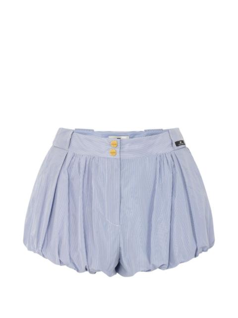ELISABETTA FRANCHI striped button shorts
