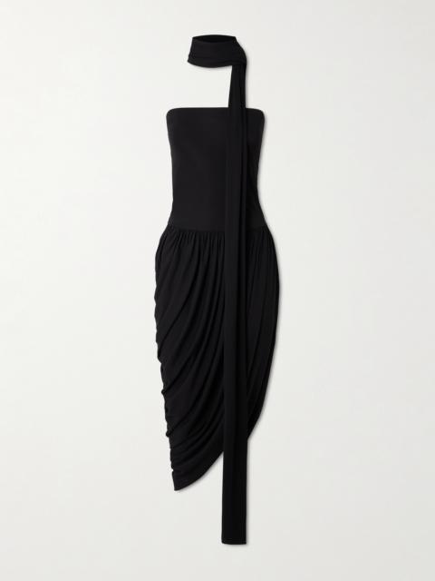 ESSE Studios Solina Strapless Satin Maxi Dress