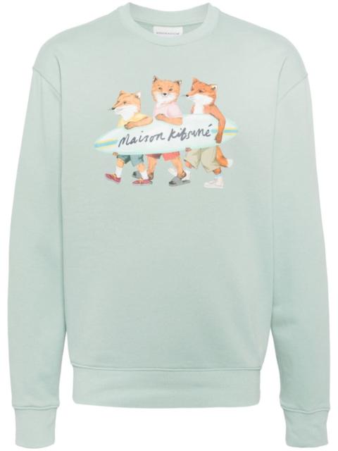 Maison Kitsuné signature fox motif cotton sweater