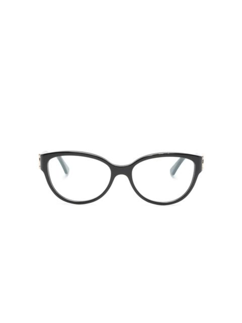 Cartier Duplo C cat-eye glasses