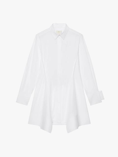Givenchy SHIRT DRESS IN COTTON WITH BRODERIE ANGLAISE