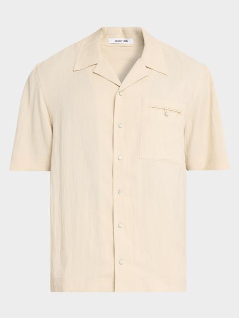 Helmut Lang Men's Relaxed-Fit Camp Collar Shirt