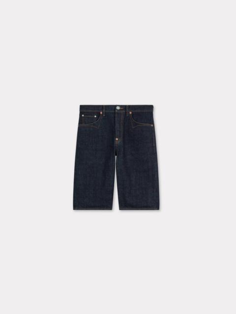 Low-waist boyfriend bermuda in japanese denim