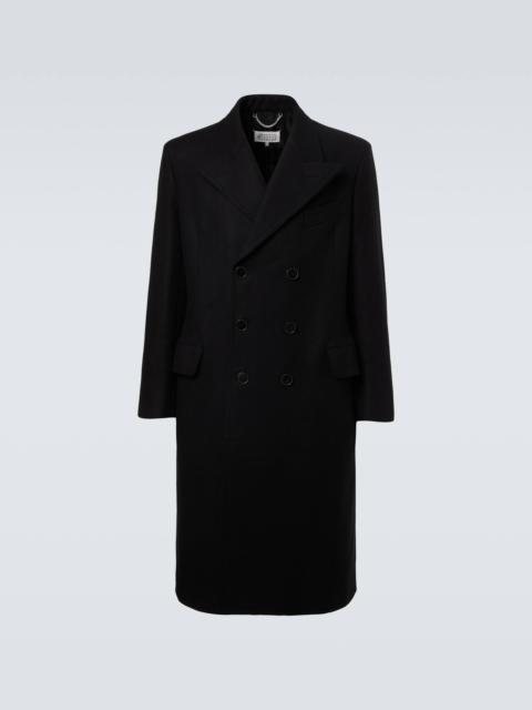 Maison Margiela Double-breasted virgin wool coat
