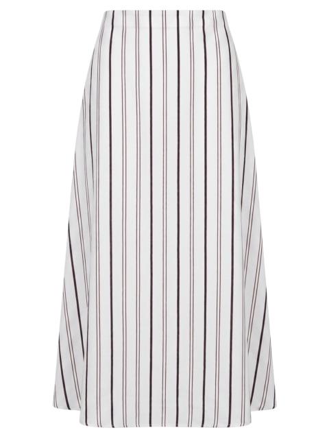 TWP The A-Line Skirt - White Multi