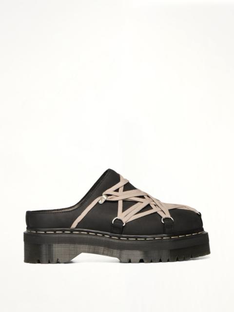 Rick Owens Rick Owens x Dr. Marten Quad Sole Megalace Mule in Black