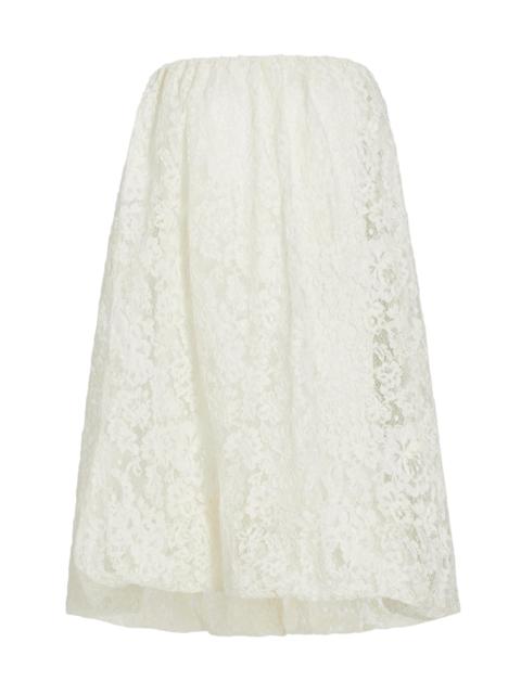 Alejandra Alonso Rojas Women's Floral Lace Bubble Minidress - Ecru