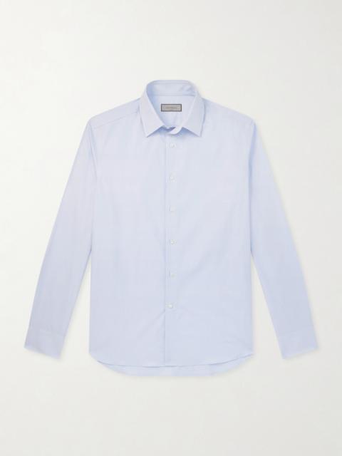 Canali Impeccabile Cutaway-Collar Cotton-Poplin Shirt