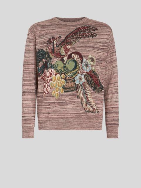 Etro STRIPED SILK AND COTTON SWEATER