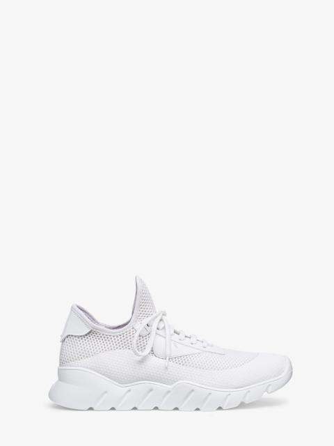 FENDI Running shoes in white tech mesh