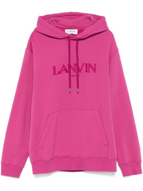 Lanvin embroidered-logo hoodie