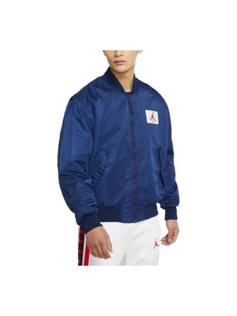 Jordan Air Jordan Flight Printing Logo Reversible baseball uniform Blue CV2243-492