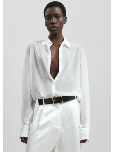 The Frankie Shop Peri Georgette Shirt - White