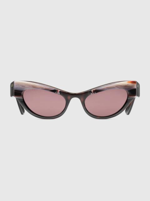 Cat-eye frame sunglasses