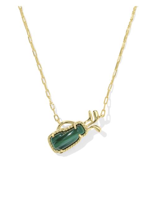 KENDRA SCOTT Golf Gold Short Pendant Necklace