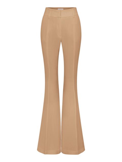 GABRIELA HEARST Rhein Flare Pant in Camel Virgin Wool Crepe