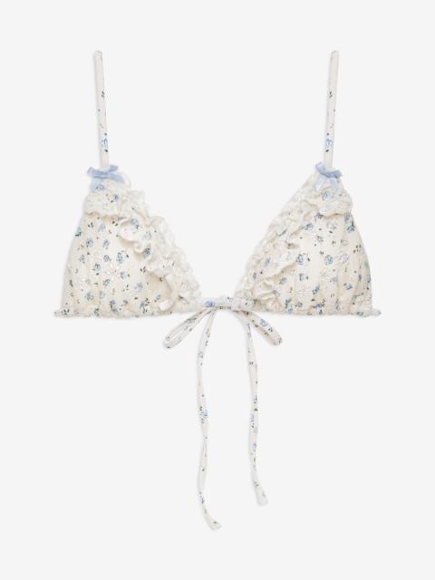For Love & Lemons Sail Away Triangle Bikini Top