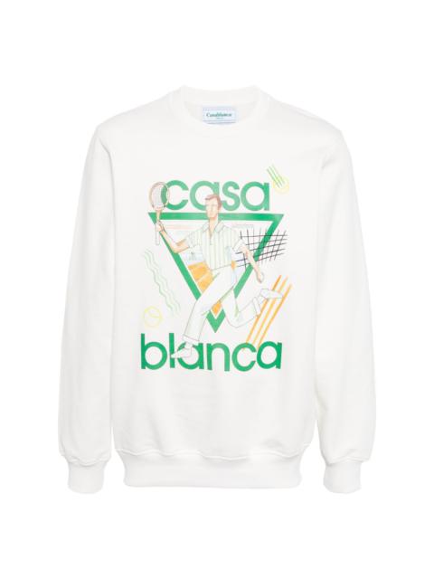 CASABLANCA Le Jeu organic-cotton sweatshirt