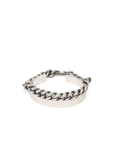 MM6 Maison Margiela curb-chain cuff bracelet