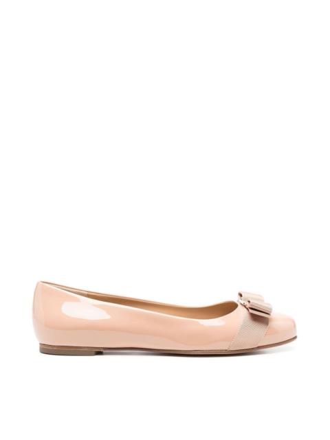 FERRAGAMO Varina leather ballet flats