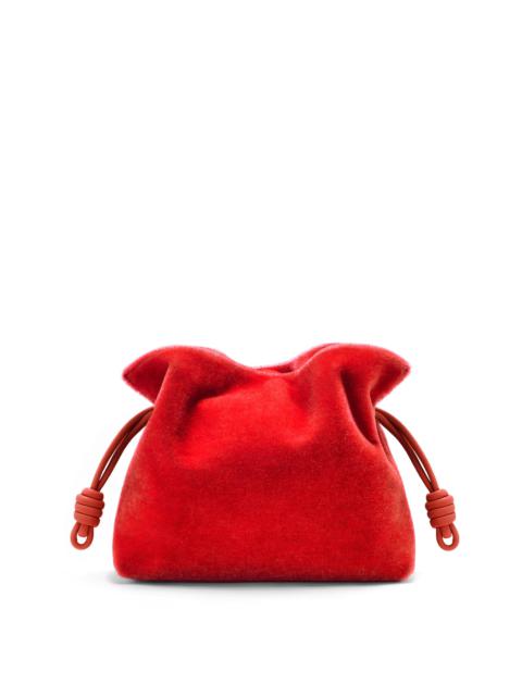 Loewe Flamenco clutch in mohair and calfskin