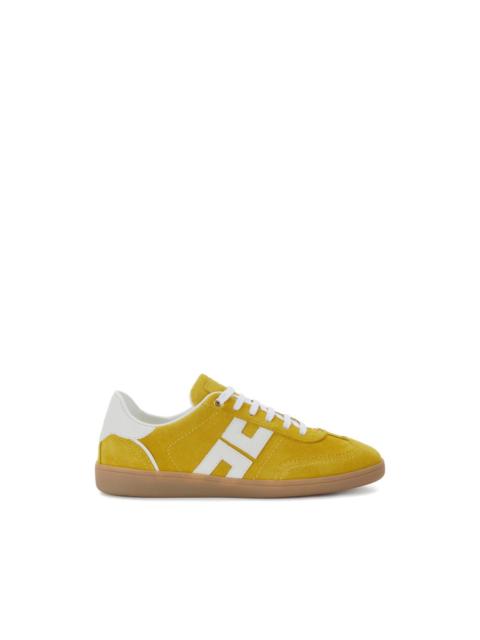 ELISABETTA FRANCHI logo-detail leather sneakers
