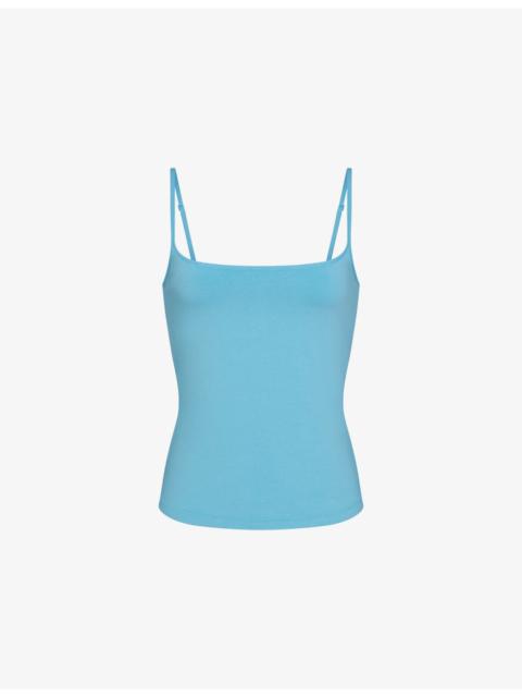 SKIMS Scoop-Neck Ribbed Cotton-Jersey Camisole Top