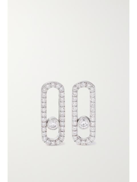 MESSIKA Move Uno 18-karat White Gold Diamond Earrings