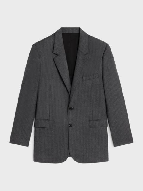 CELINE jude jacket in wool and cashmere flannel