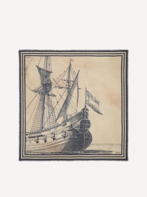 Max Mara Wool and Silk Printed Scarf