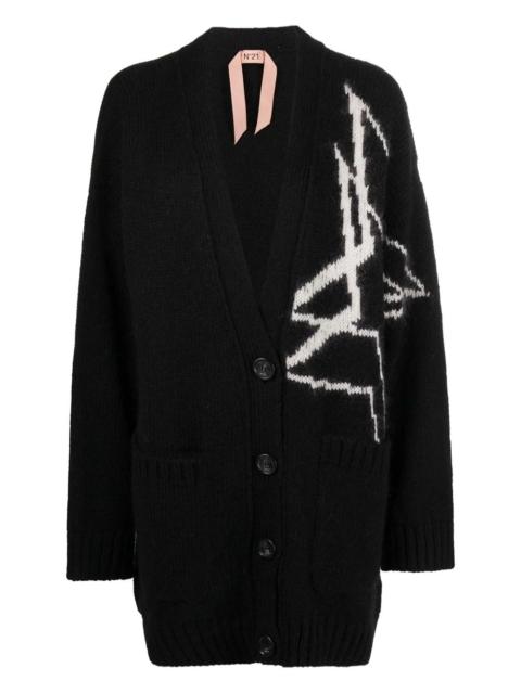 N°21 Intarsia-Star Cardigan