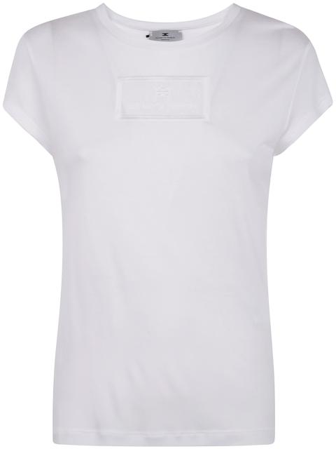 ELISABETTA FRANCHI The AMERICAN SLEEVES T-SHIRT, a stunning piece from ELISABETTA FRANCHI, redefines contemporary fashi