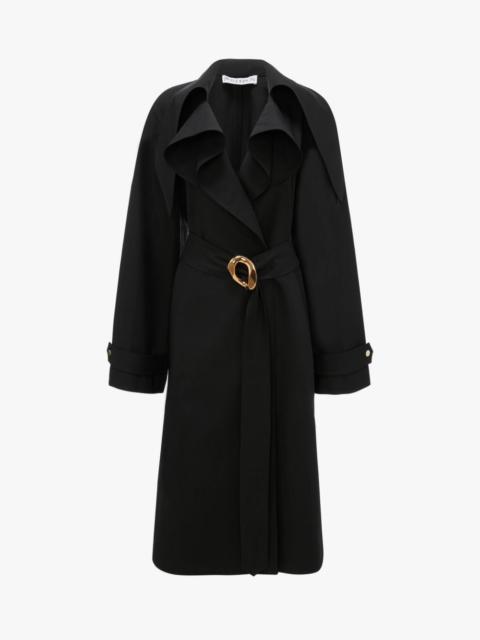 JW Anderson EXAGGERATED COLLAR CHAIN LINK TRENCH