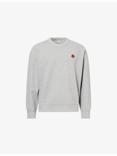 Moncler Embossed-Patch Cotton-Blend Sweatshirt