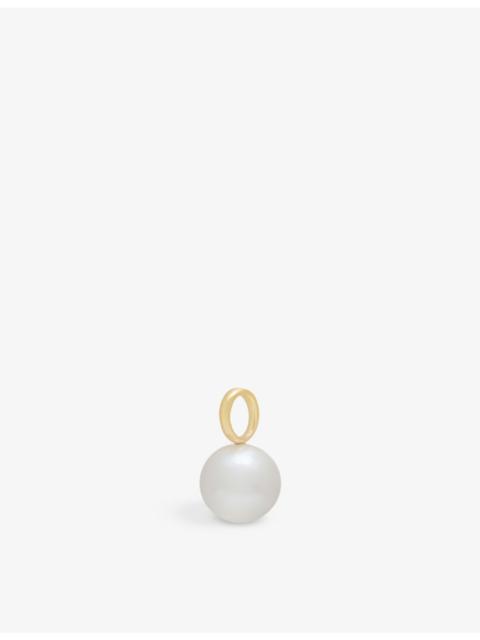 MONICA VINADER Nura Round 18ct yellow-gold vermeil-plated sterling-silver Pearl Pendant