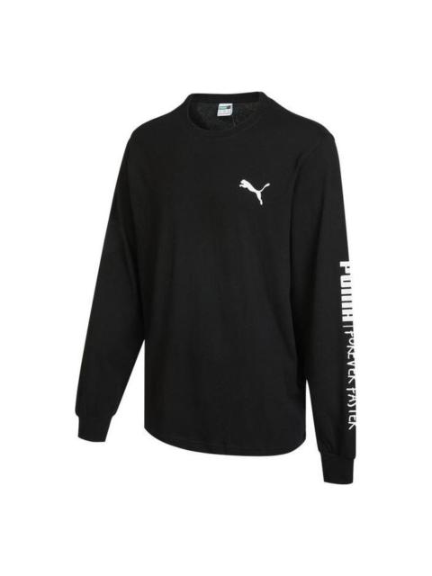 PUMA Handwriting Long Sleeve T-Shirt 'Black' 539531-01