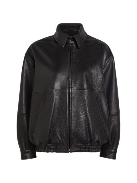 NOUR HAMMOUR Doran zip-up leather jacket