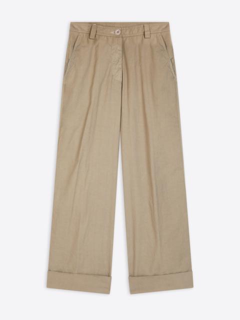 Dries Van Noten CUFFED COTTON PANTS