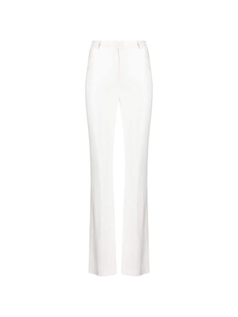 flared satin trousers