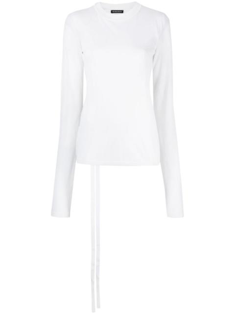 Ann Demeulemeester sheer long-sleeve T-shirt