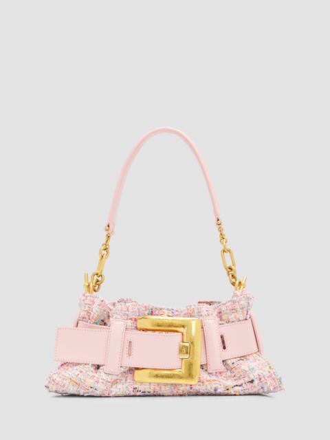 Balmain Women's Anthem Mini Tweed Shoulder Bag - Multicolored