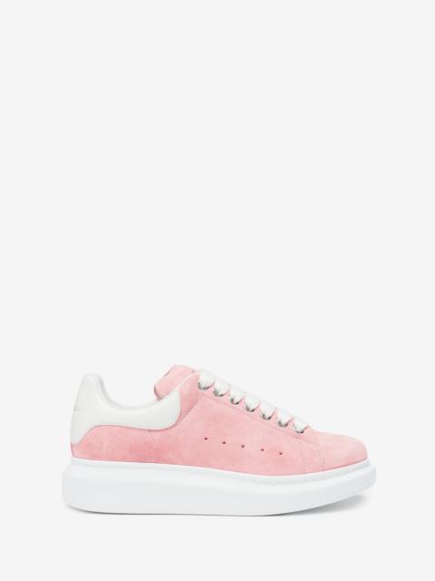 Alexander McQueen Women's Oversized Sneaker in Cherry Blossom Pink/white