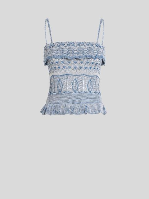 Etro CROCHETED COTTON TOP
