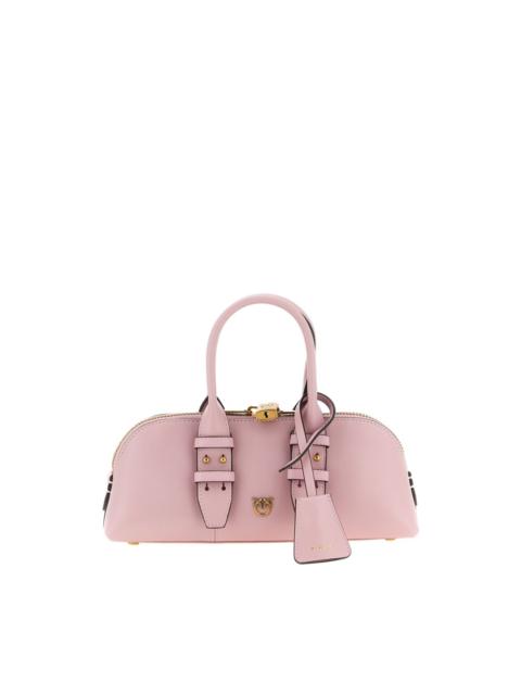 PINKO love birds bowling leather handbag