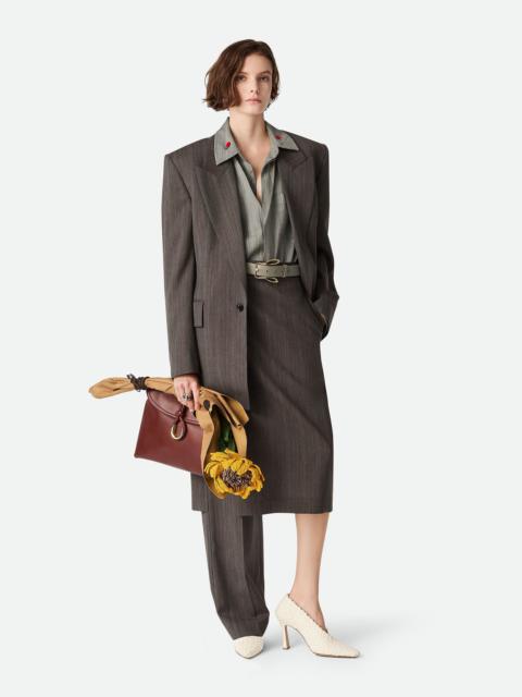 Bottega Veneta Wool Subtle Stripe Jacket